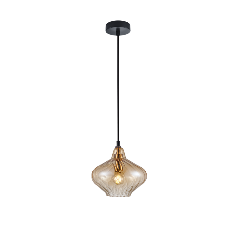 CAMPANA: Interior Wine Glass Shape Ribbed Pendant Lights