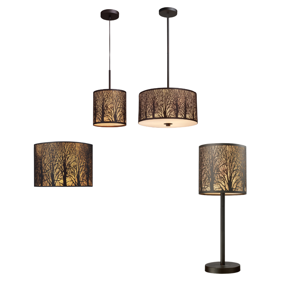 AUTUMN: Curved Aged Bronze With Amber Lining Interior Wall Light