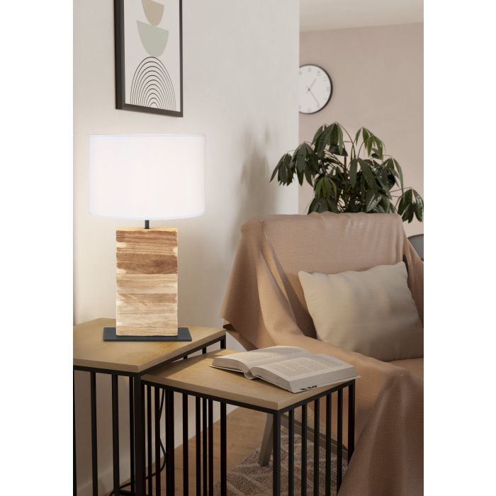 CONTESSORE Rustic Timber Table Lamp