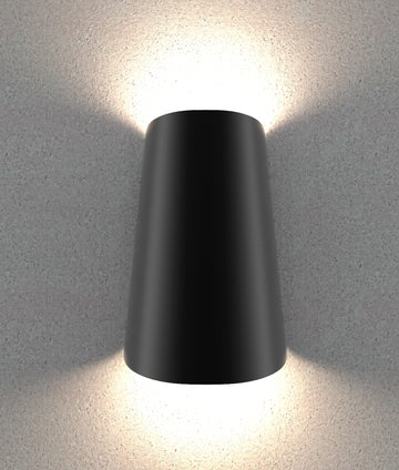 BESTRI: LED Tri-CCT Exterior Surface Mounted Cone Up/Down Wall Light IP65