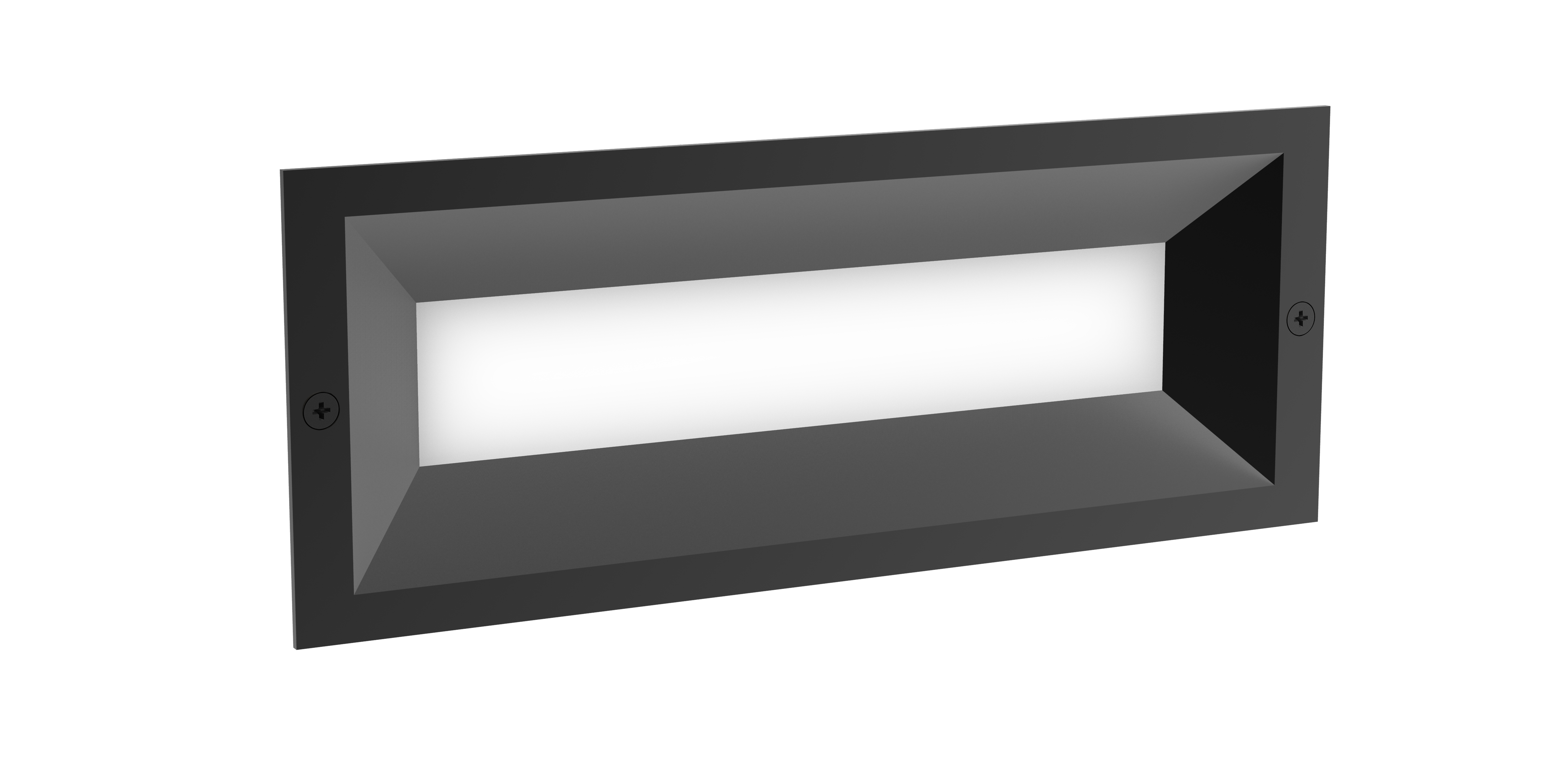 BRICKTRI: LED Tri-CCT Exterior Recessed Rectangular Wall / Brick Lights IP65