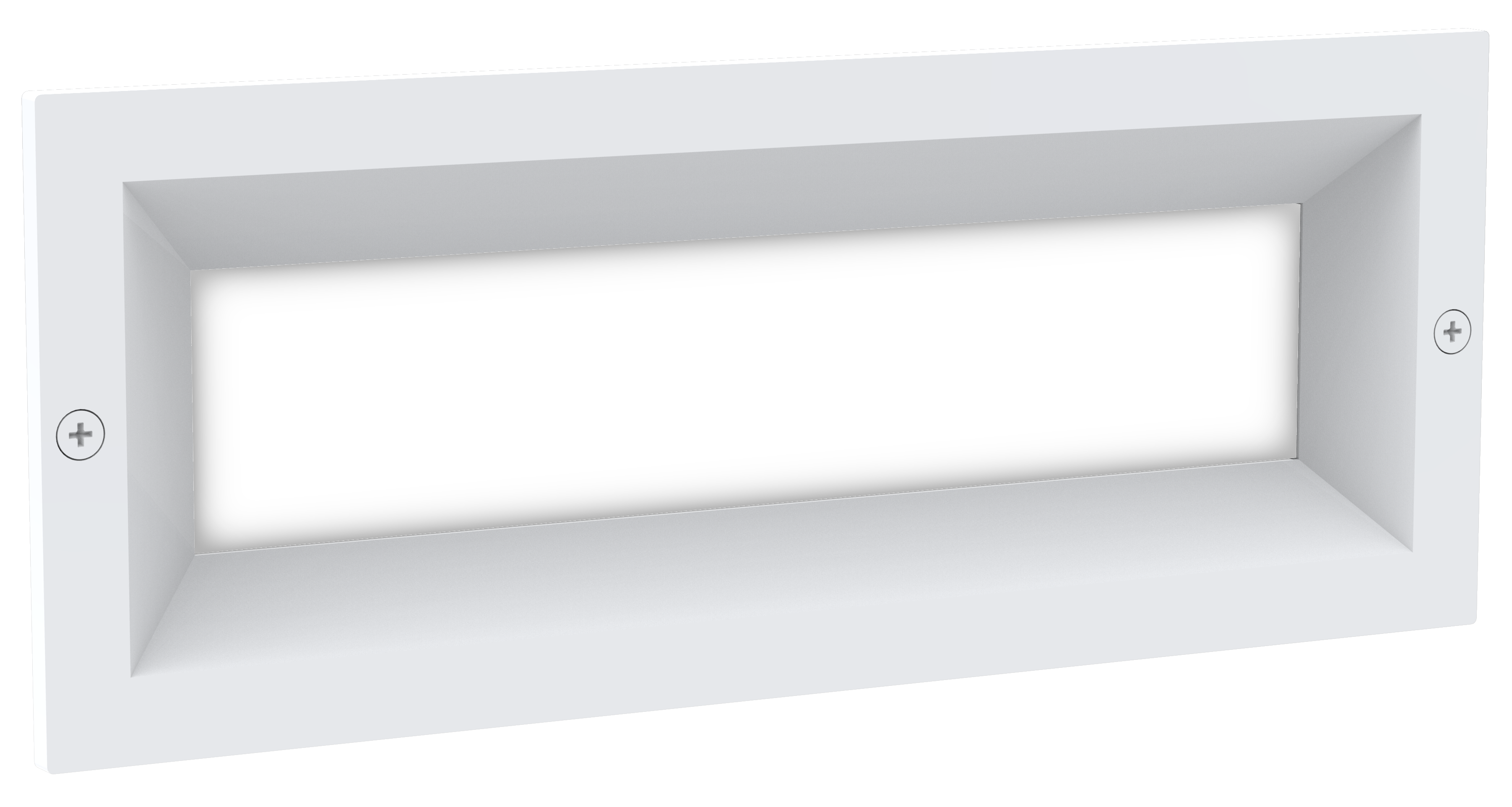 BRICKTRI: LED Tri-CCT Exterior Recessed Rectangular Wall / Brick Lights IP65