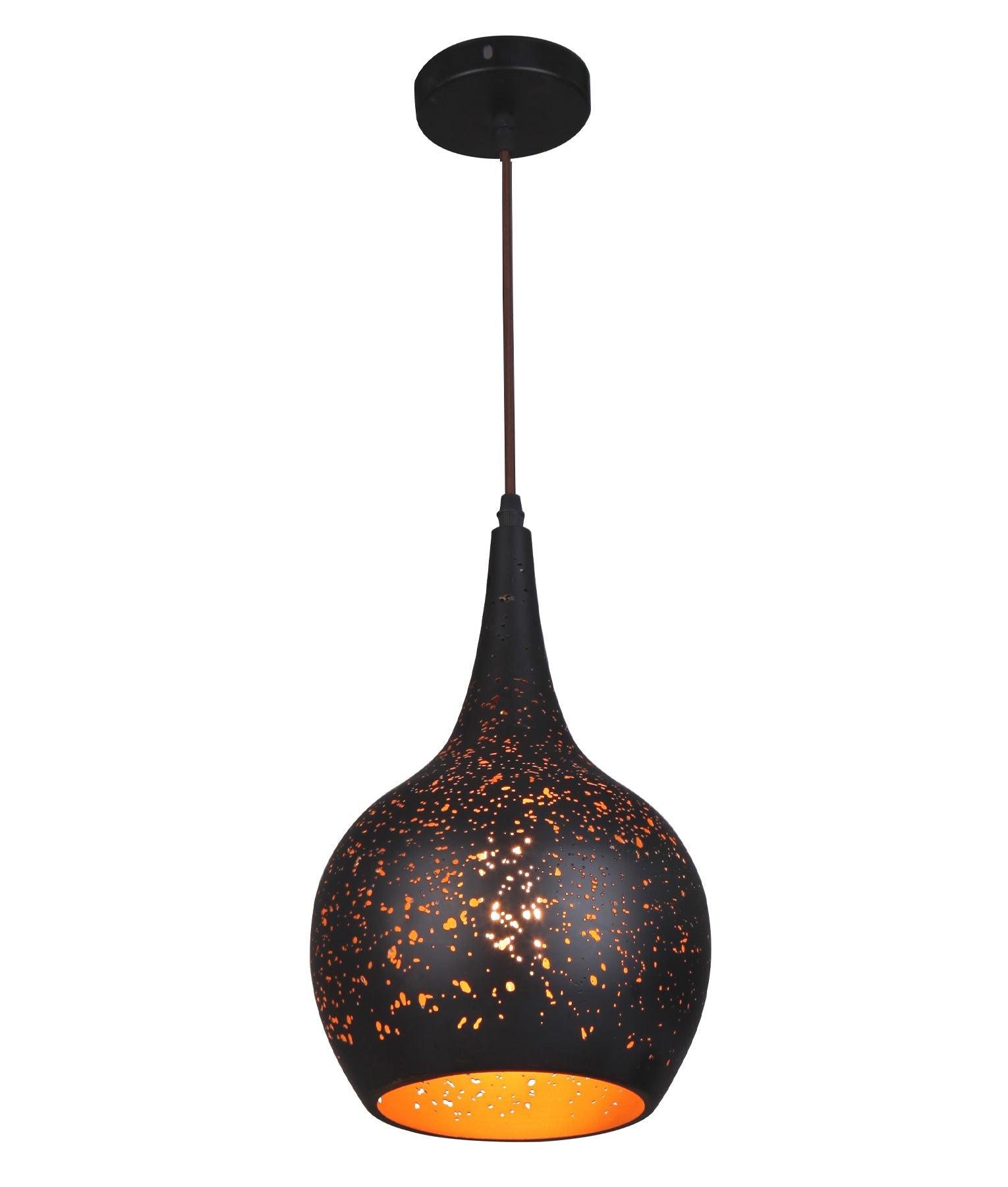 CELESTE: Bohemian Rustic Ellipse Shape Pendant Light