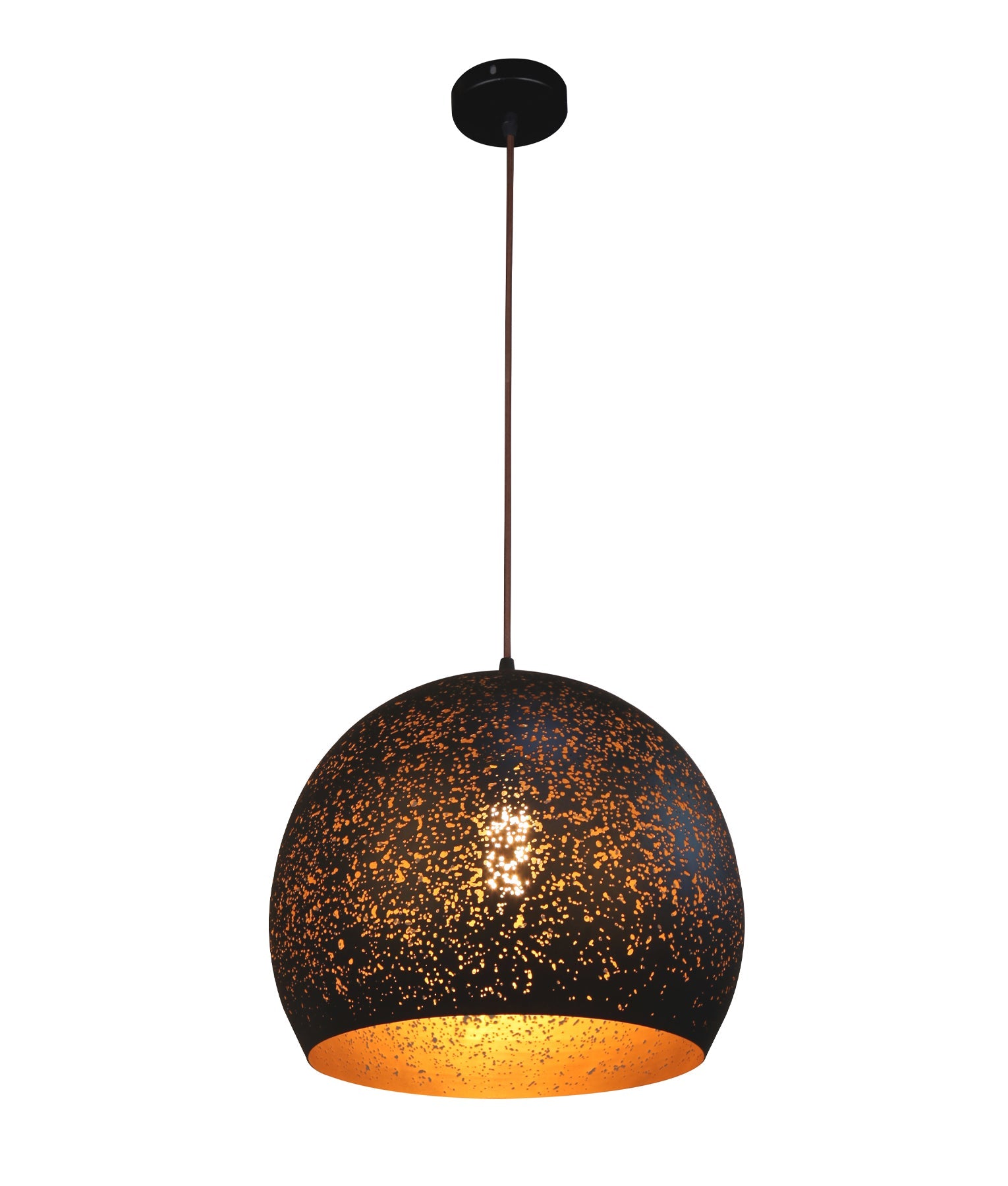 CELESTE: Bohemian Rustic Ellipse Shape Pendant Light