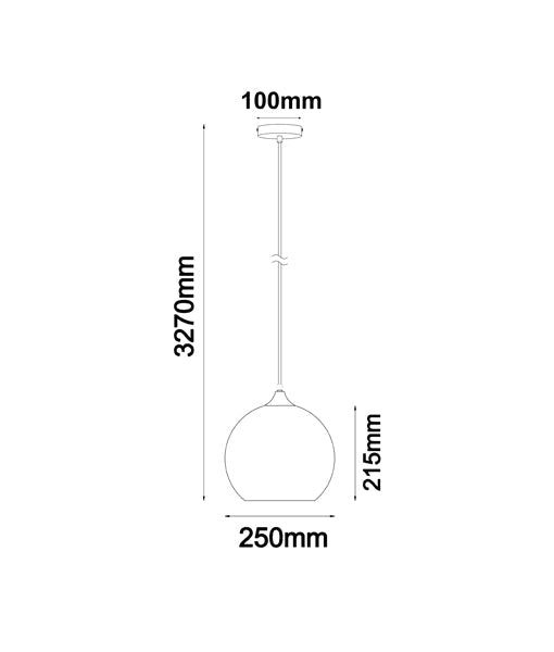 CHUVA: Smokey Black Glass with Rain Drop Effect Pendant Light