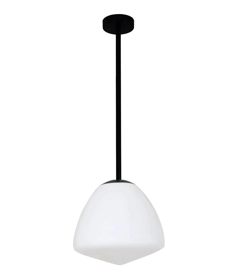 CIOTOLA: Interior Tipped Small Dome Frosted Glass Pendant Lights