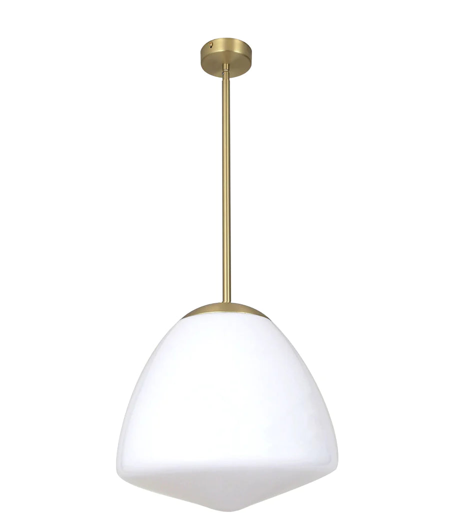 CIOTOLA: Interior Tipped Small Dome Frosted Glass Pendant Lights