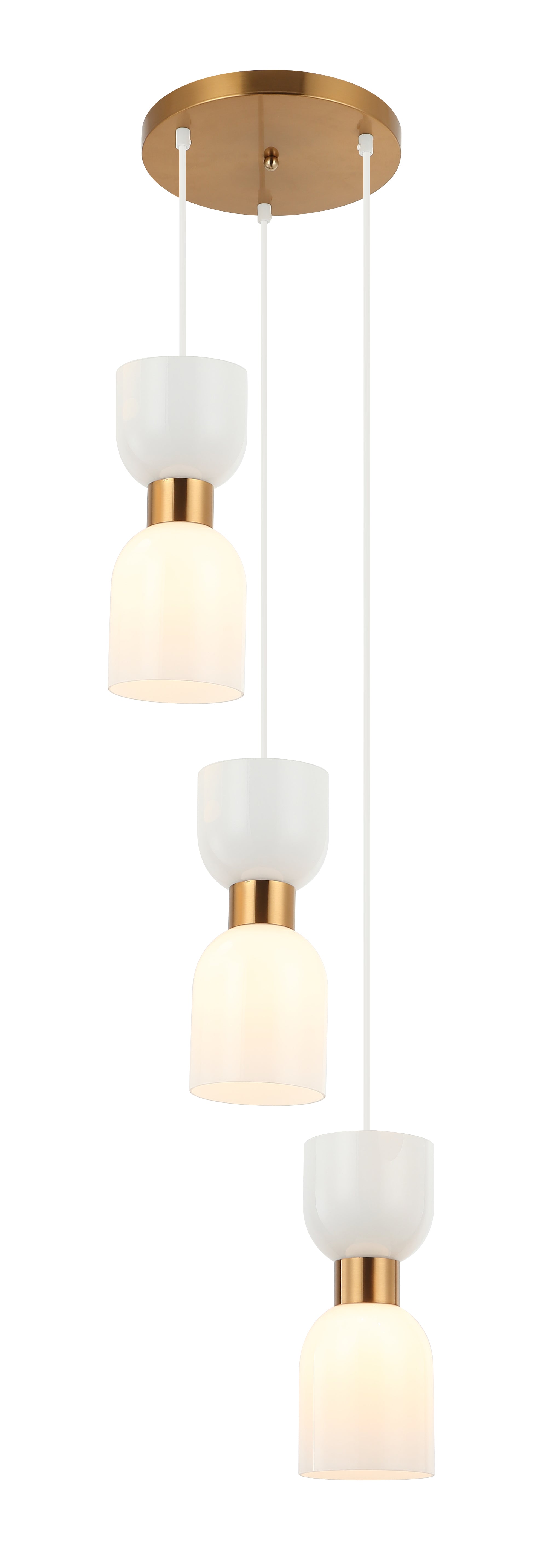 CLESSIDRA: Interior Mirror Finish Smokey Black / Opal Glass Ellipse Pendant Lights