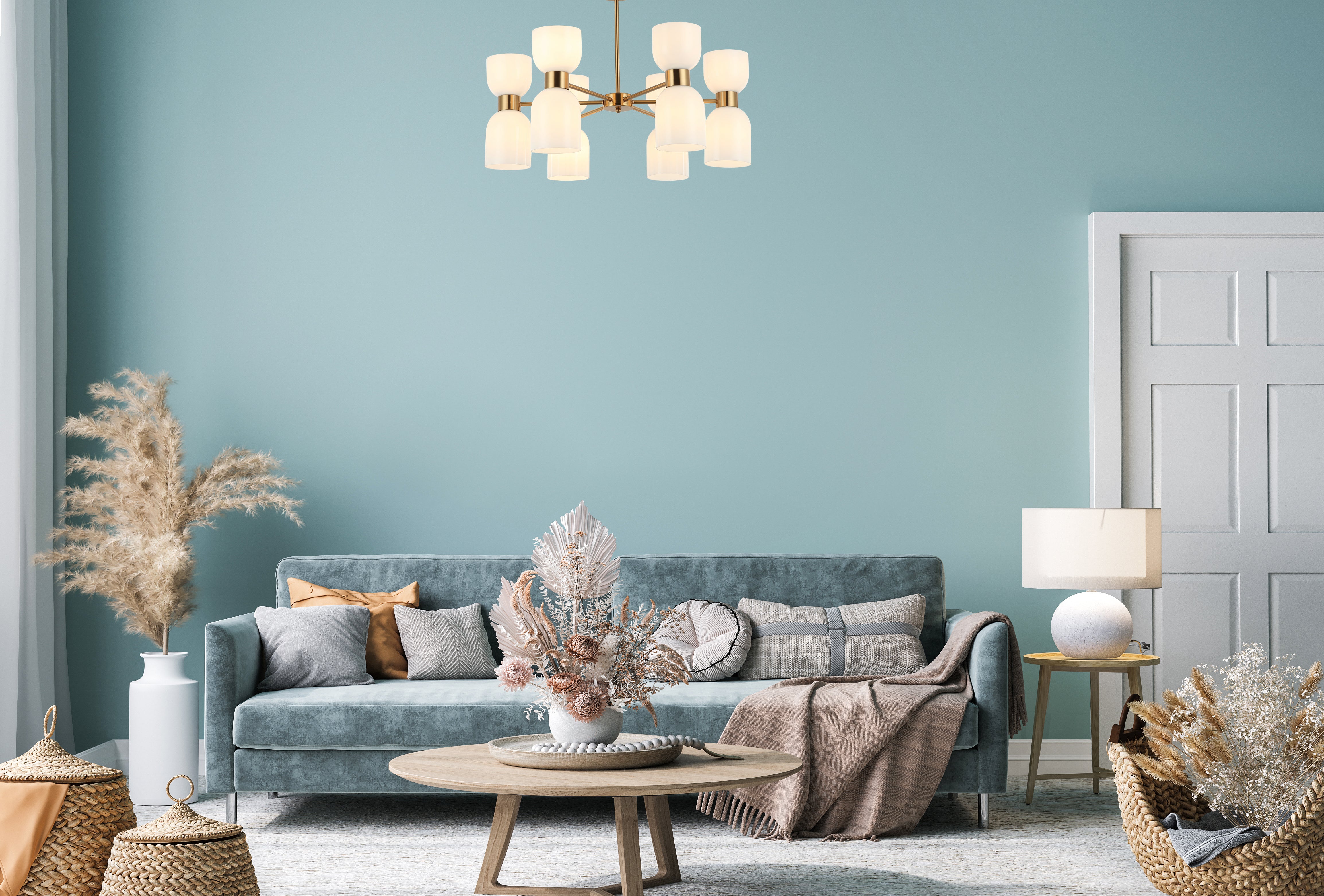 CLESSIDRA: Interior Mirror Finish Smokey Black / Opal Glass Ellipse Pendant Lights