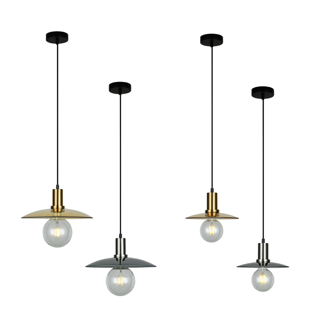 CHAPEAU: Interior Glass Coolie Large Pendant Lights