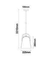 LEGNA: Retro Replica Wood Dome Shape Pendant Lights