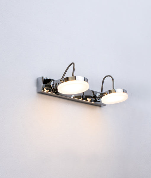 SEATTLE: City Series LED Interior Adjustable Chrome Wall Light