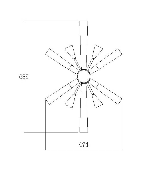 SPUTNIK: Polished Nickel Dark-Light Grey Wood Wall Light