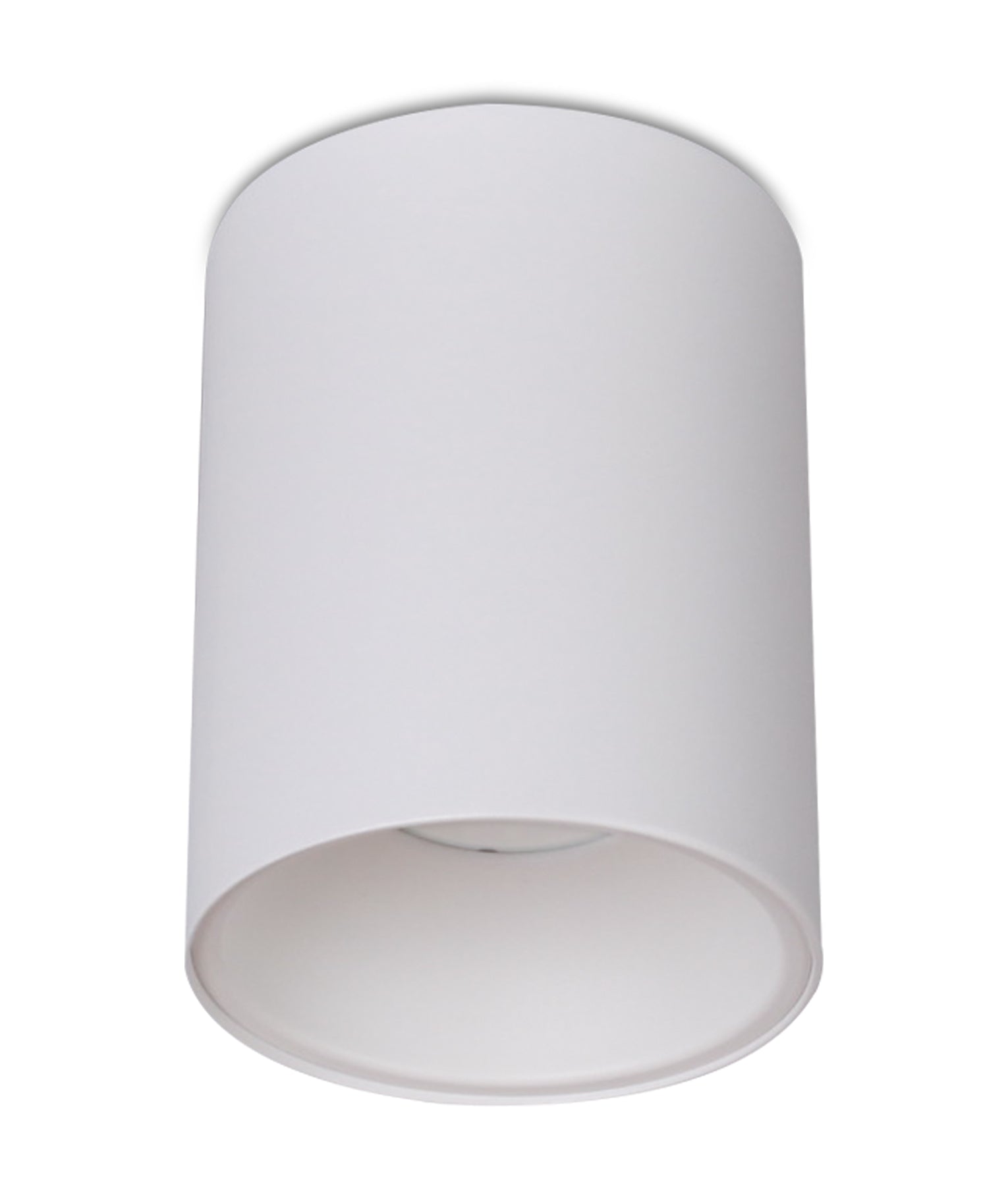 SURFACE GU10 Ceiling Downlight, Round Fixed Light with Diffuser (White/Black)