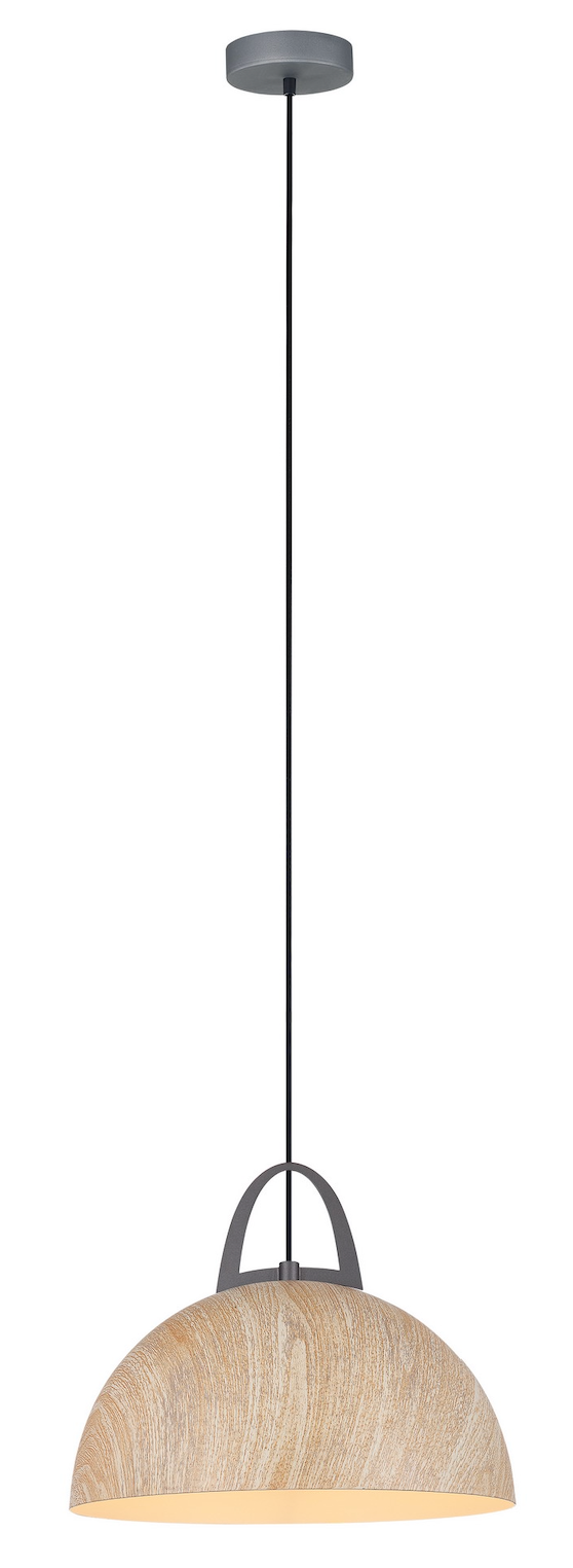 LEGNA: Retro Replica Wood Dome Shape Pendant Lights