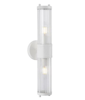 TIEMPO: Interior Up/Down Tubular Clear Glass Wall Lights