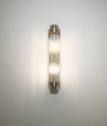 VARILLAS: Interior Up/Down Clear Glass Rod Wall Lights