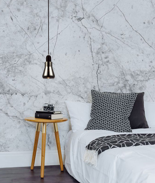 PENOLA: GU10 Smokey Black Glass Dome Pendant Light