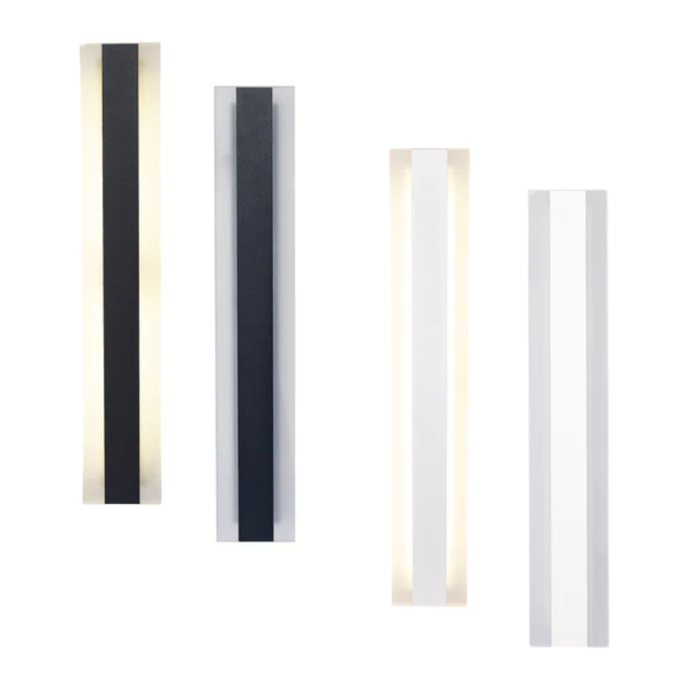 BANDA: LED Tri-CCT Rectangular with Frosted Diffuser Wall Lights IP65