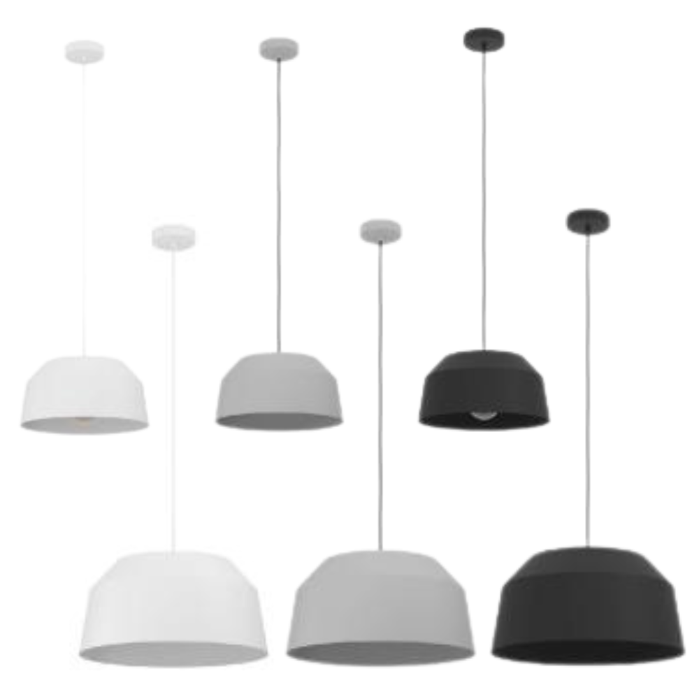 CONTRISA Pendant Light (Large, Black/White)