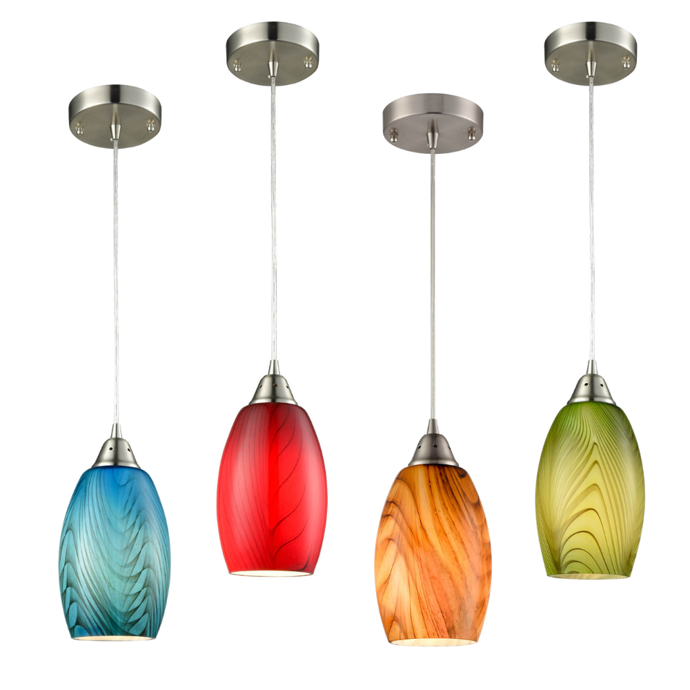 GLAZE: Hand Blown Glass Pendant Lights