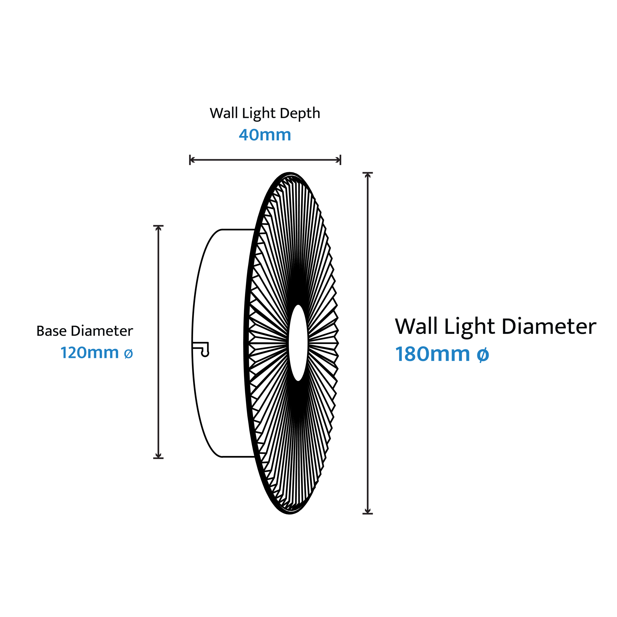 BILBY Crystalline LED Wall Light