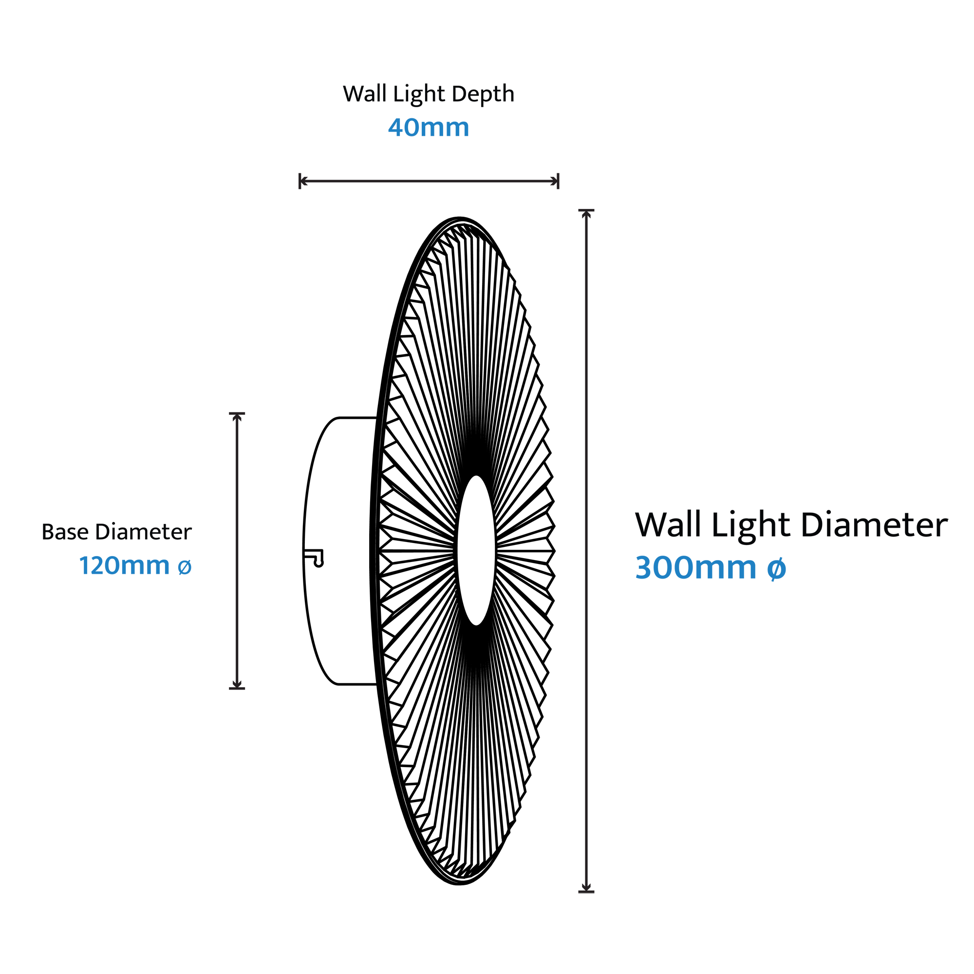 BILBY Crystalline LED Wall Light