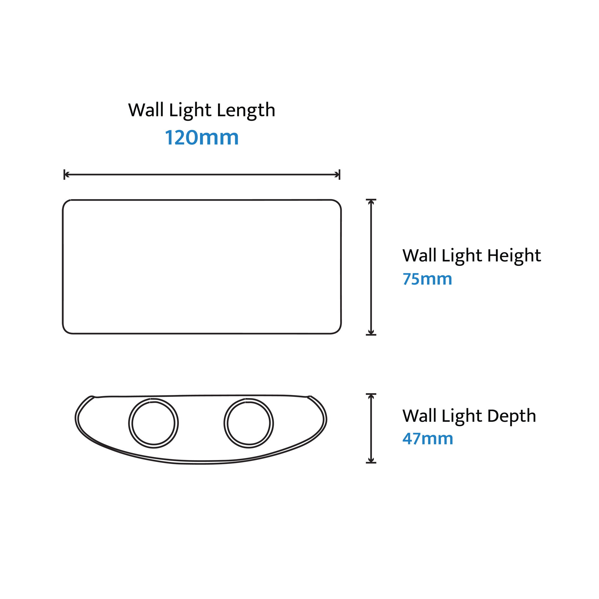 BOLD Multi-beam LED Exterior Wall Light