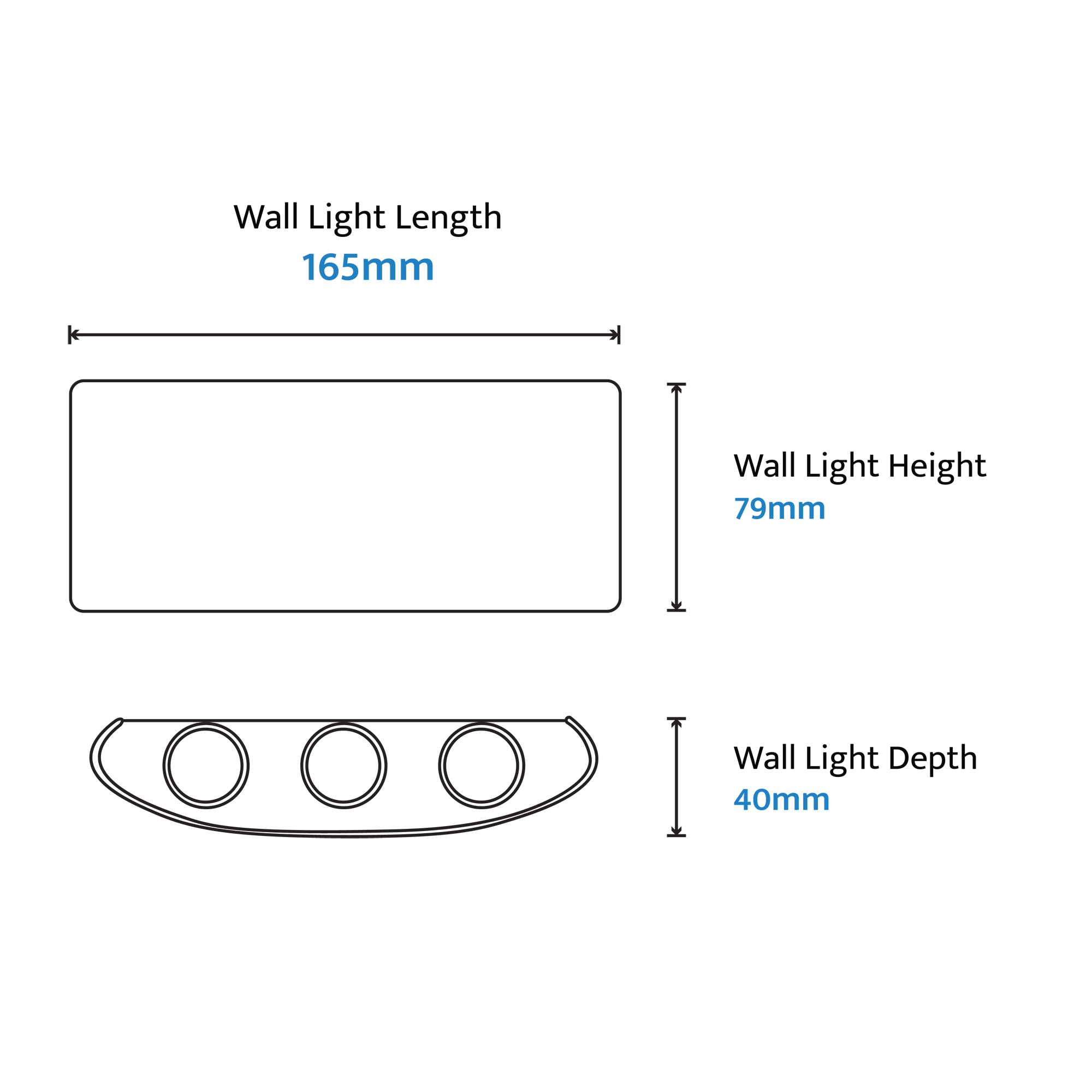 BOLD Multi-beam LED Exterior Wall Light