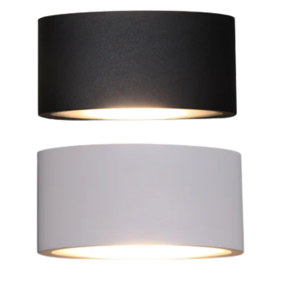 TAMA: LED Exterior Surface Mounted Curved Up/Down Wall Lights IP54