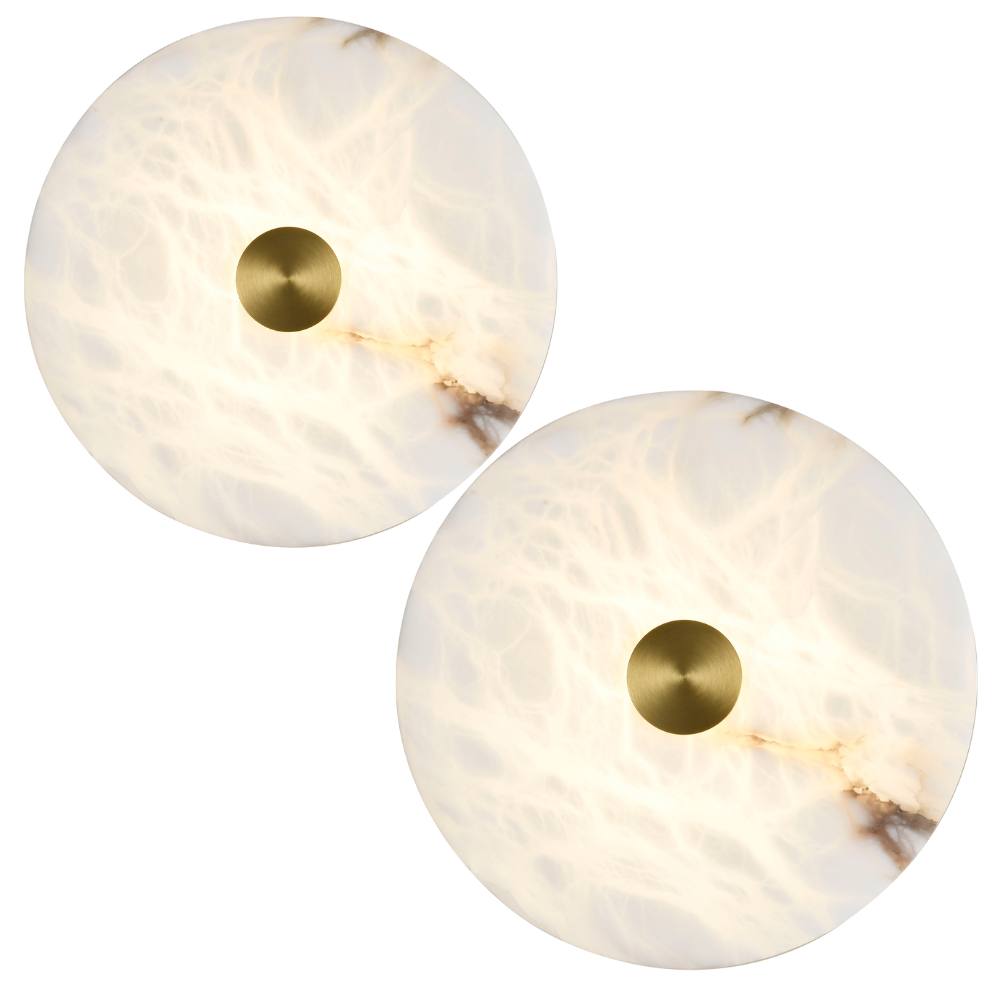 BOWER Alabaster Stone Wall Lights