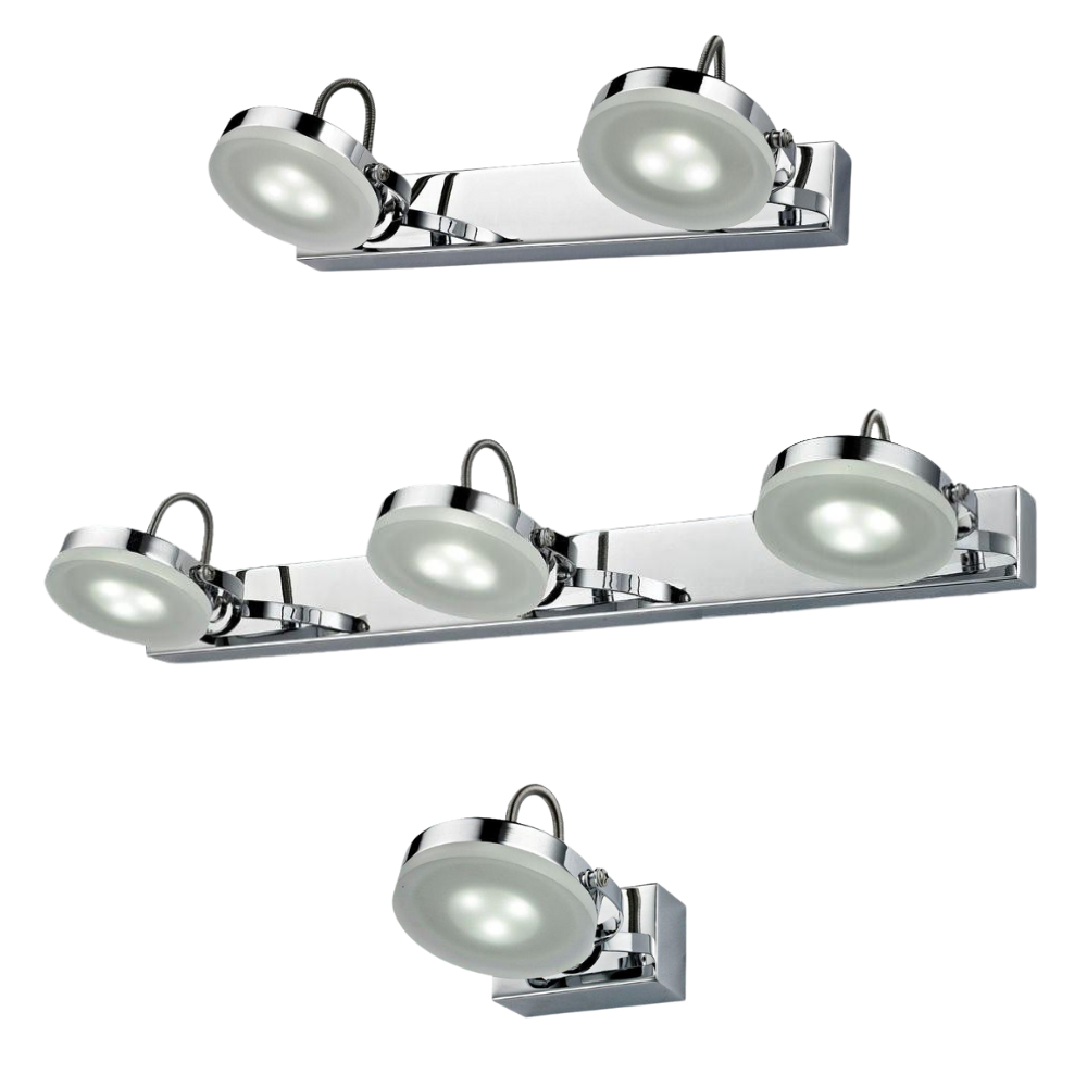 SEATTLE: City Series LED Interior Adjustable Chrome Wall Light