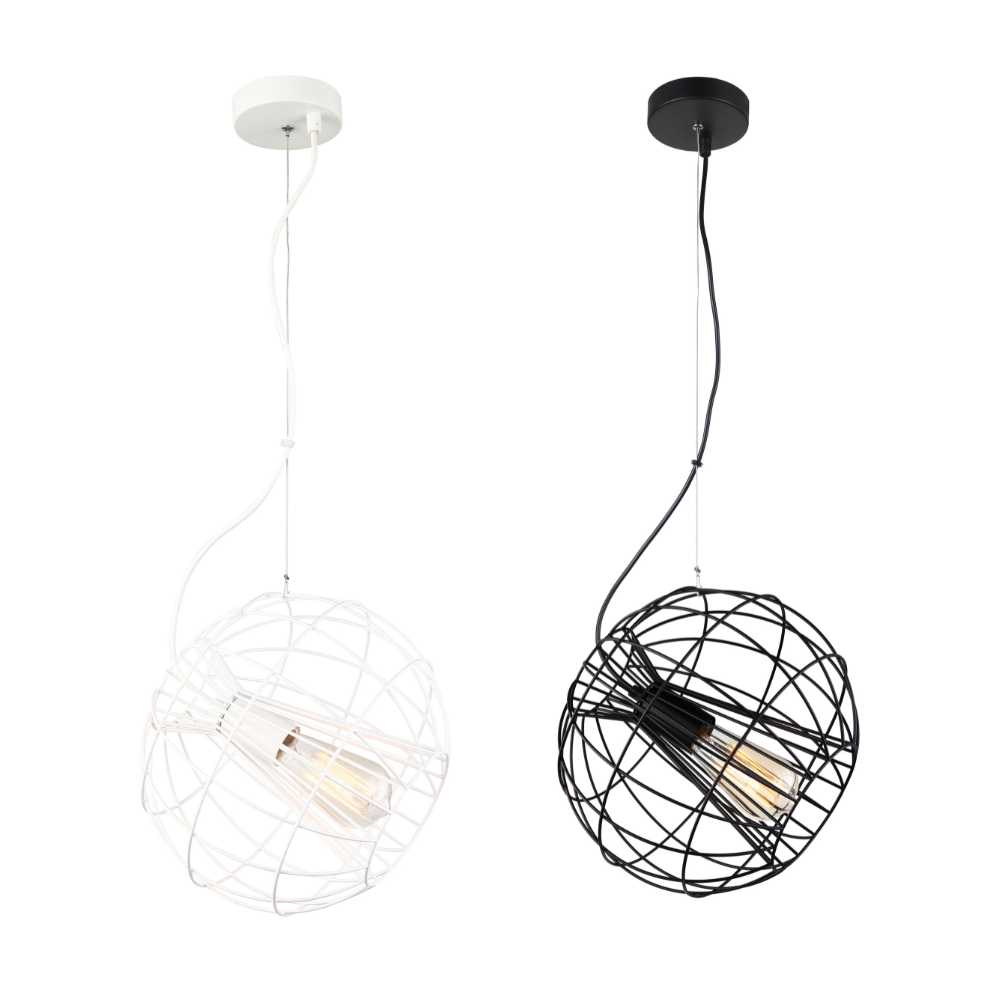 SENTINEL: Modern Minimalist Round Cage Pendant Lights