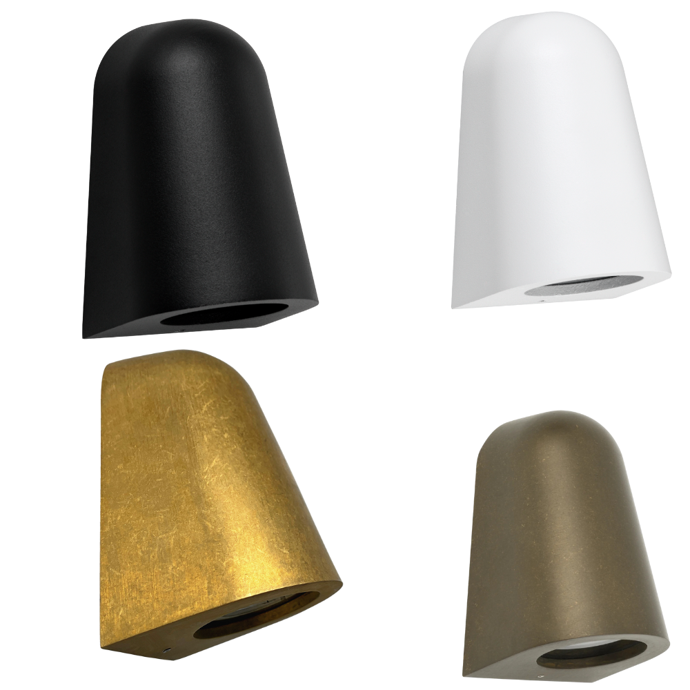 TORQUE: Exterior GU10 Surface Mounted Cone Wall Lights IP65
