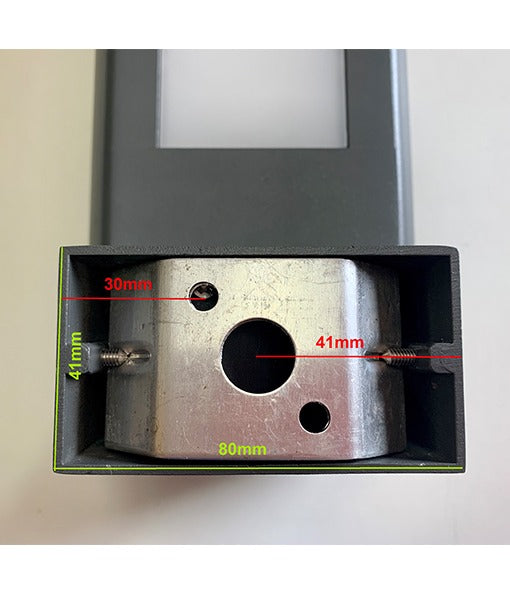 AMUN: Exterior LED Matt Black Rectangular Surface Mounted Wall Light IP54