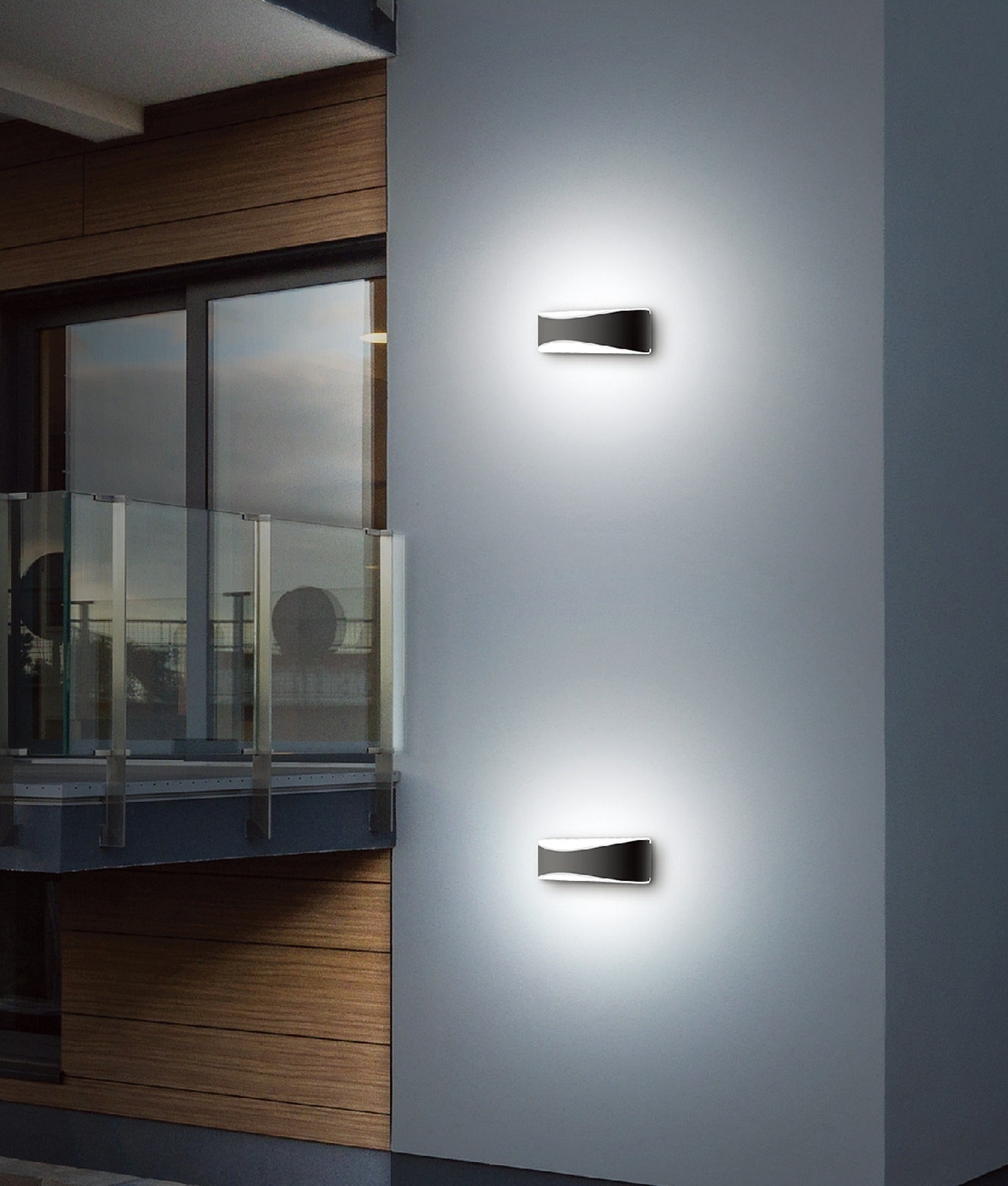 APIS(A): LED Exterior Surface Mounted Up/Down Wall Lights IP65