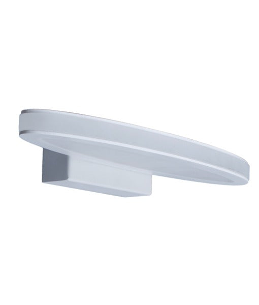ATHENS: City Series LED Interior Matte White Oval 1 Way Wall Light