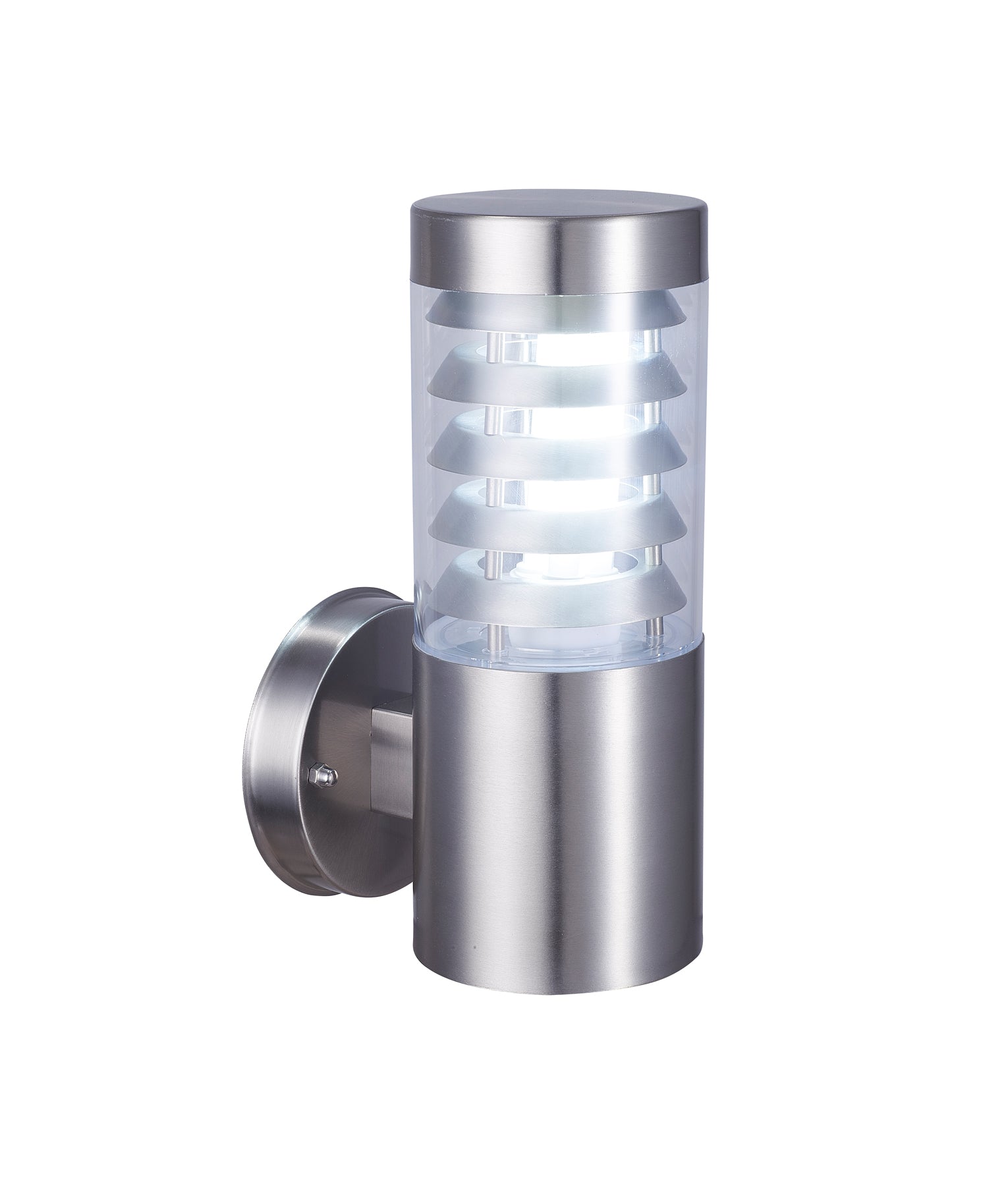 ELANORA: Exterior E27 Stainless Steel Surface Mounted Wall Light IP44