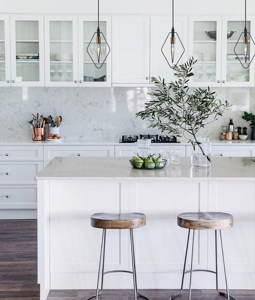 CONTOUR: Interior Black Wire Pear Shape Pendant Light