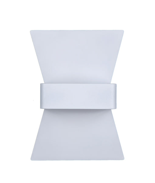 DAVOS: City Series LED Interior Matte White Bow Wall Light