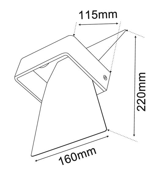 DAVOS: City Series LED Interior Matte White Bow Wall Light
