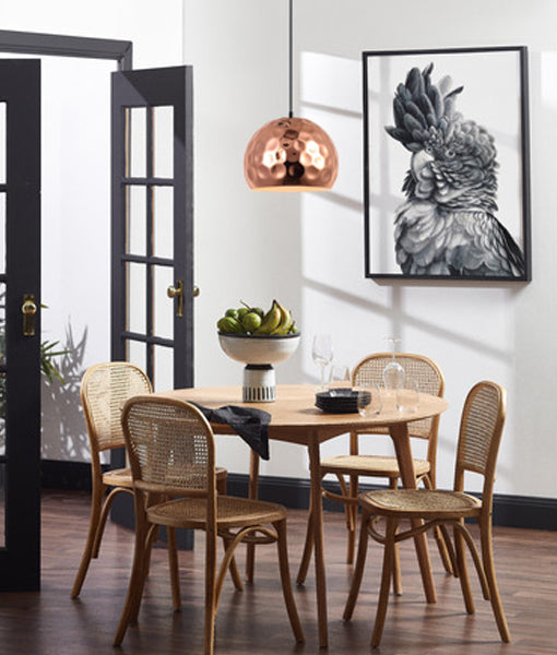 KOPER: Bohemian Copper Plated Pendant Lights