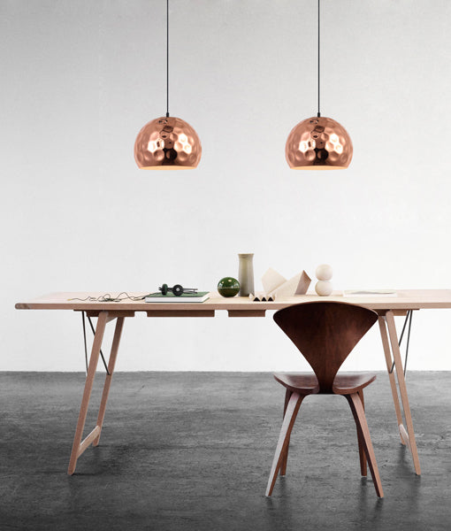 KOPER: Bohemian Copper Plated Pendant Lights