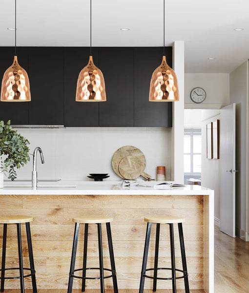 KOPER: Bohemian Copper Plated Pendant Lights