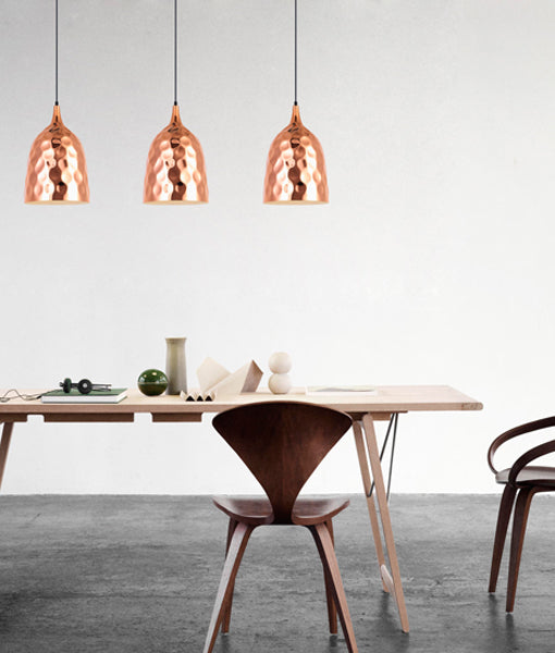KOPER: Bohemian Copper Plated Pendant Lights