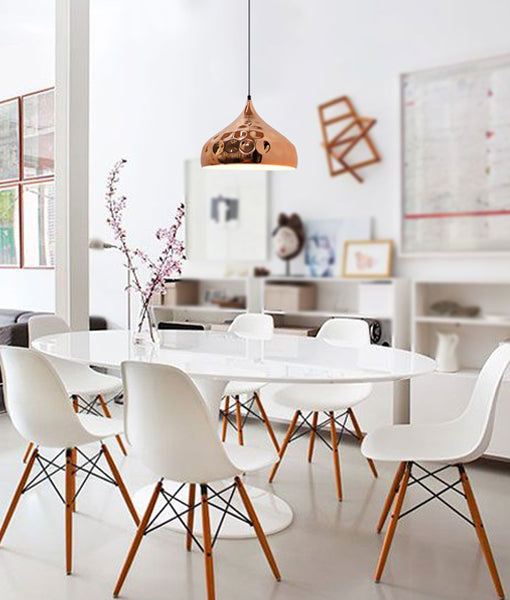 KOPER: Bohemian Copper Plated Pendant Lights