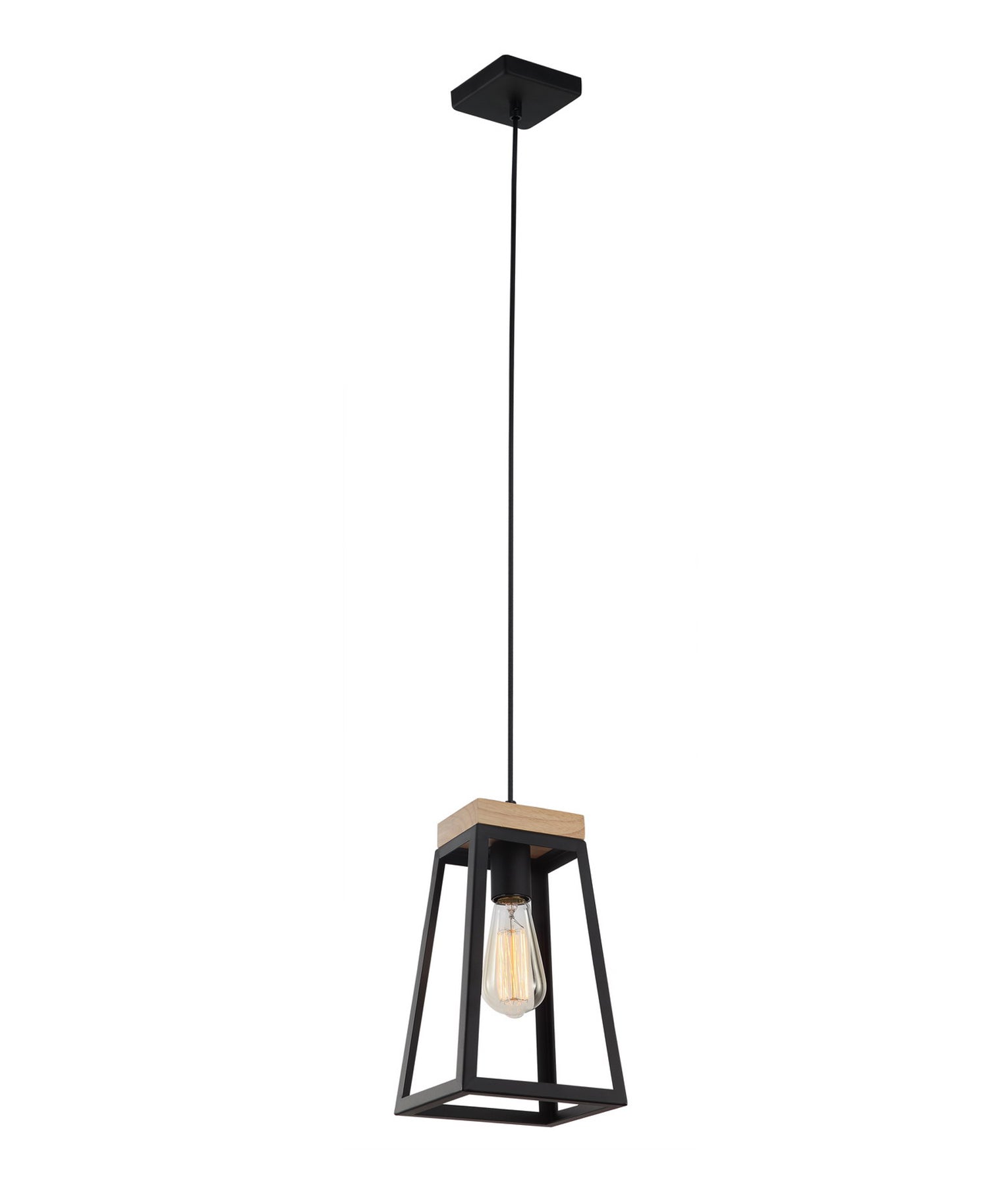 LANTERNA: Scandinavian Wood Trapezium Pendants