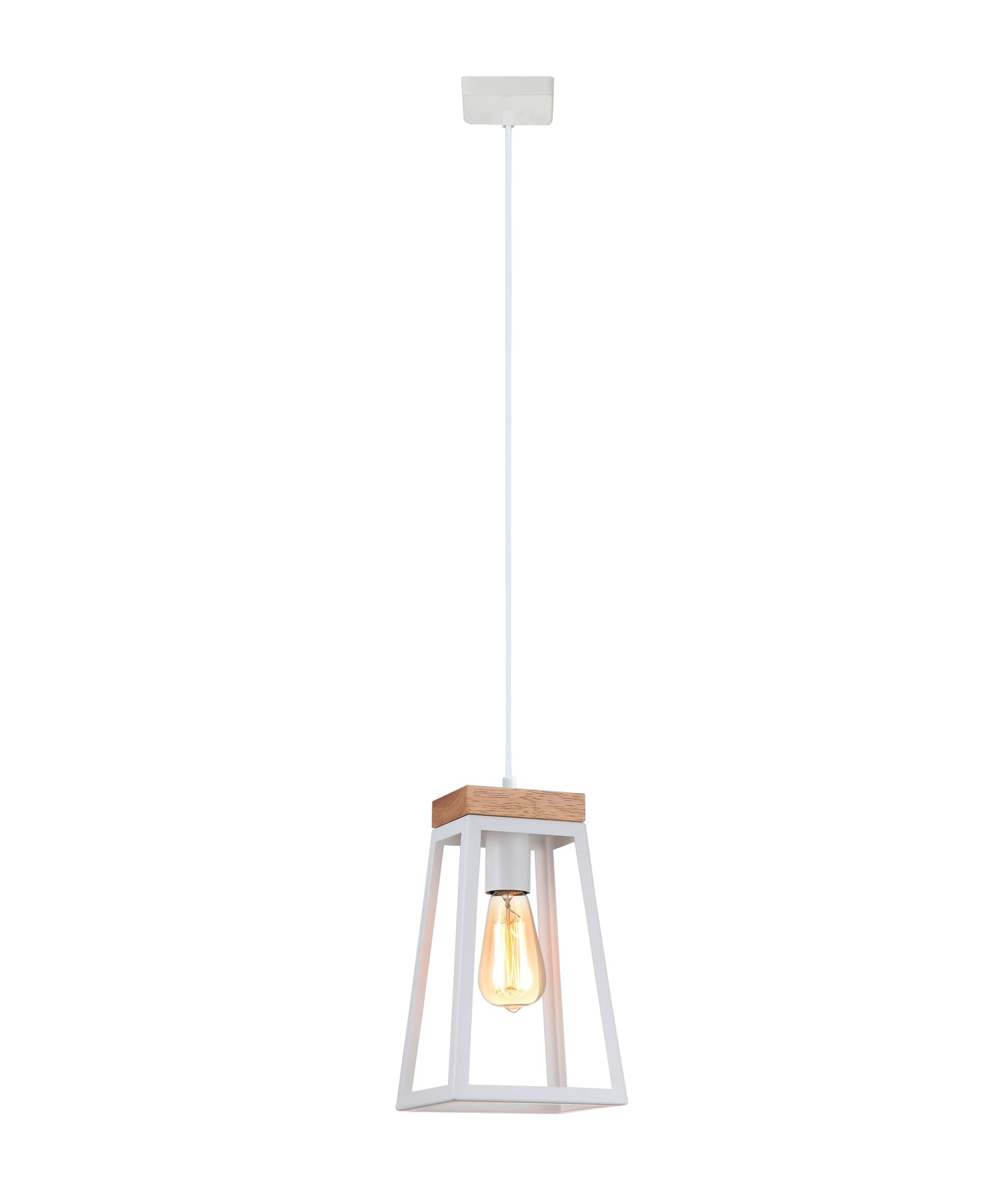 LANTERNA: Scandinavian Wood Trapezium Pendants