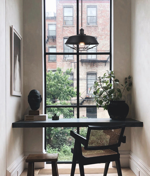 MATRIX: Industrial Iron Dome & Cage Pendant Lights