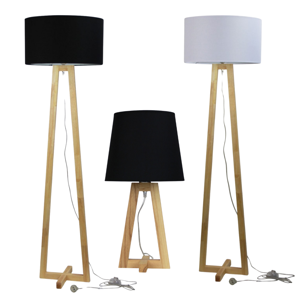 EDRA Scandi Floor Lamp with Cotton Shade